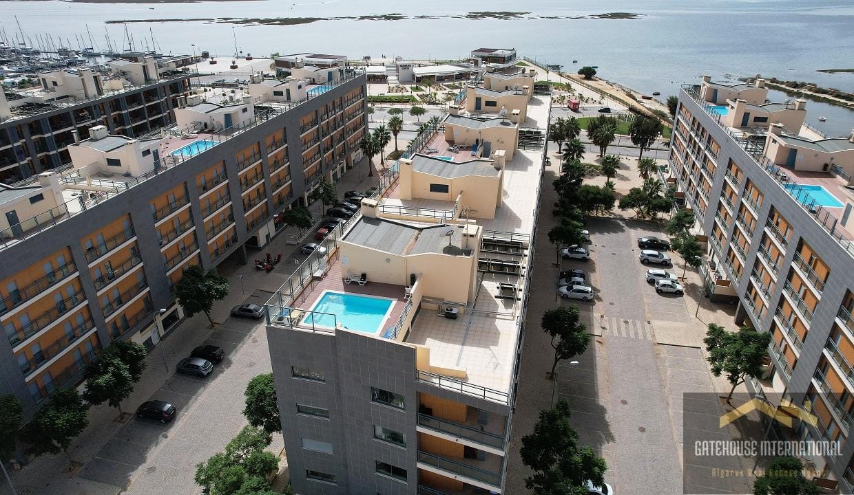 Appartement met gedeeld zwembad op het dak in Olhao Algarve Vastgoed