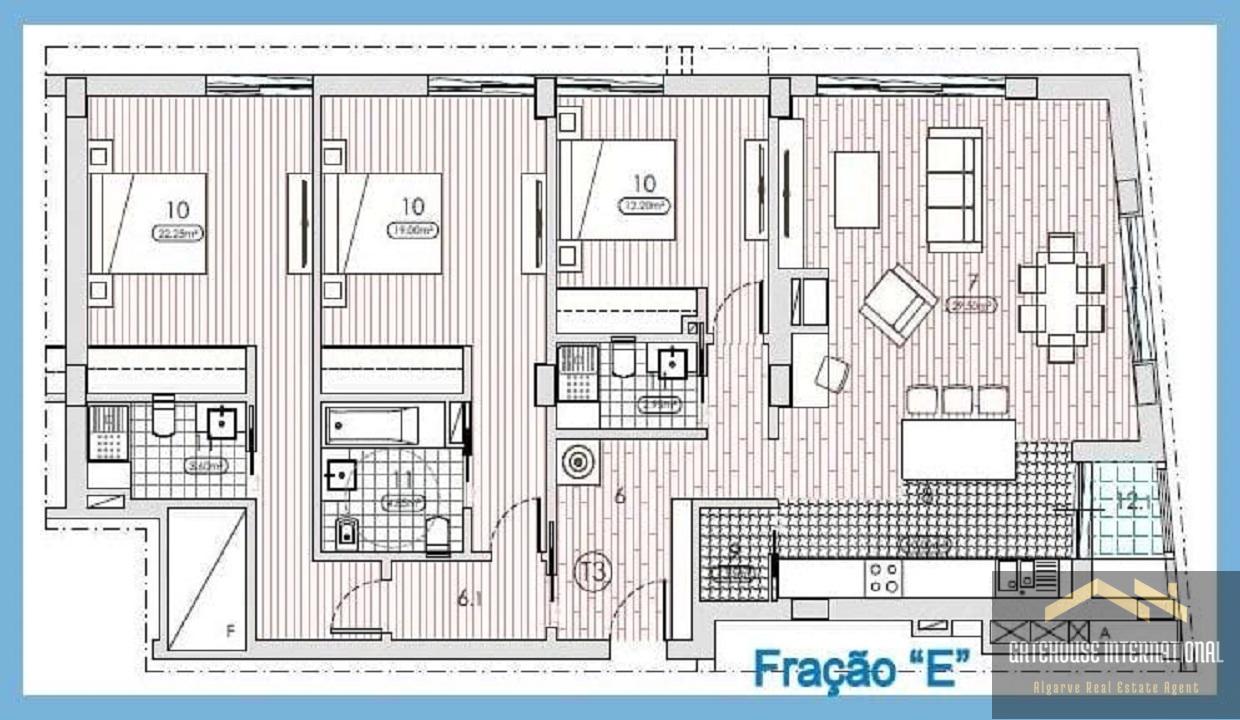 Modern 3 Bed Apartment In Sao Bras East Algarve 8