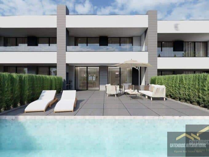 Villa Moderne Mitoyenne De 3 Chambres Avec Piscine à Almancil Algarve1