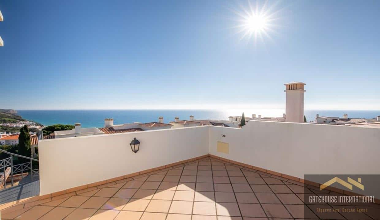 Sea View 2 Bed House In Salema Algarve0