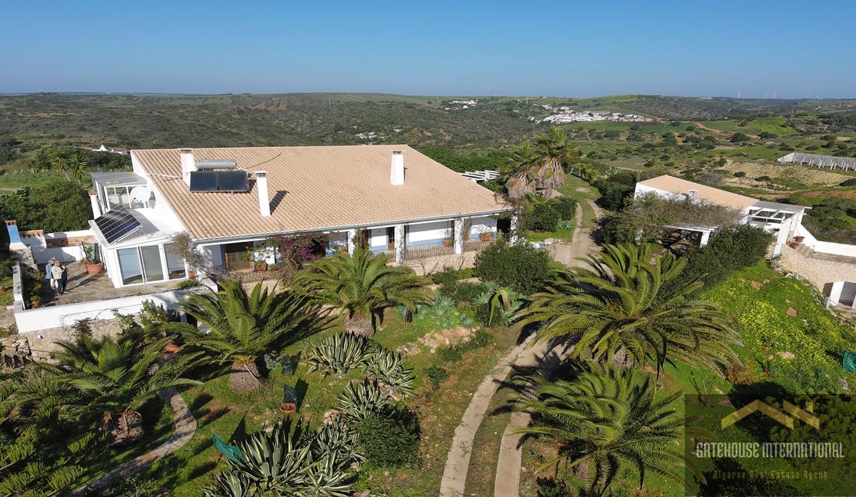 Sea View 7 Bed Farmhouse With Land In Raposeira West Algarve 2