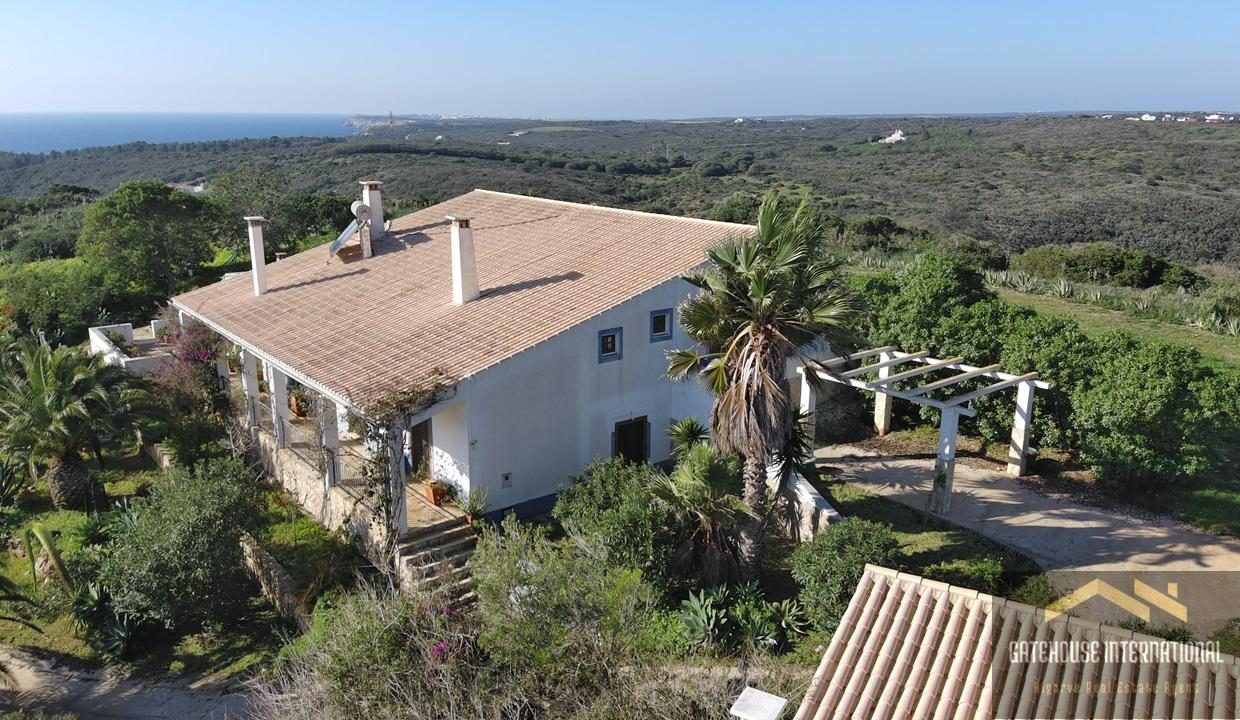 Sea View 7 Bed Farmhouse With Land In Raposeira West Algarve 4