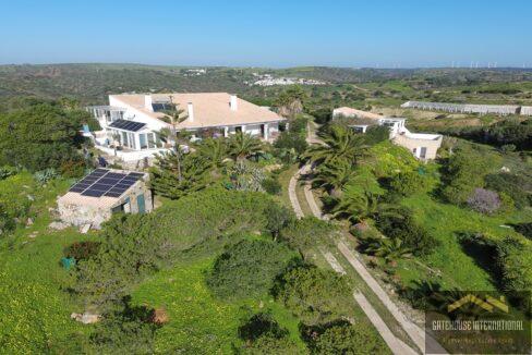 Sea View 7 Bed Farmhouse With Land In Raposeira West Algarve878