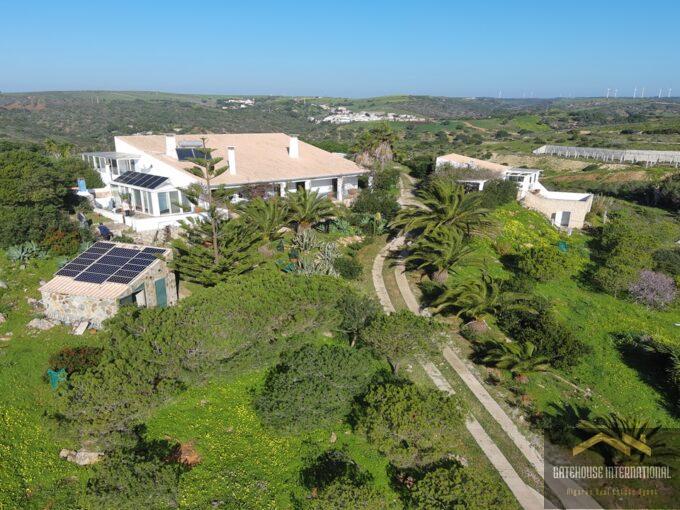 Casa De Campo De 7 Dormitorios Con Vistas Al Mar Y Terreno En Raposeira Oeste Algarve878