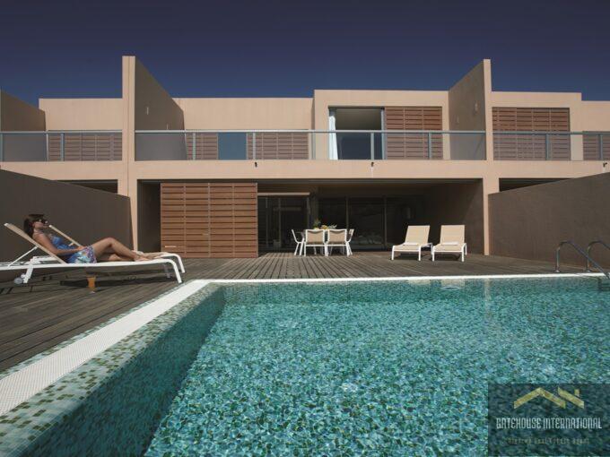 Modern herenhuis met 2 slaapkamers en zwembad nabij het strand van Salgados Albufeira 1