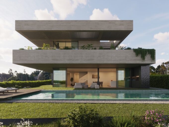 Off Plan Modern Sea View Villa In Luz Algarve 1