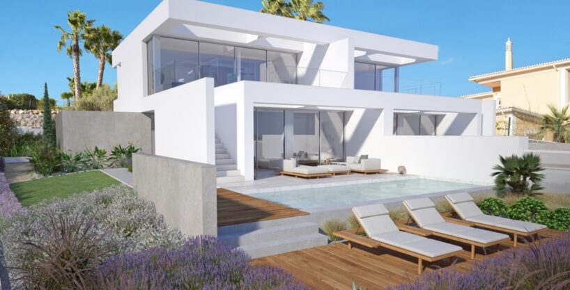 Sea View Brand New 3 Bed Linked Villa In Praia da Luz Algarve 1