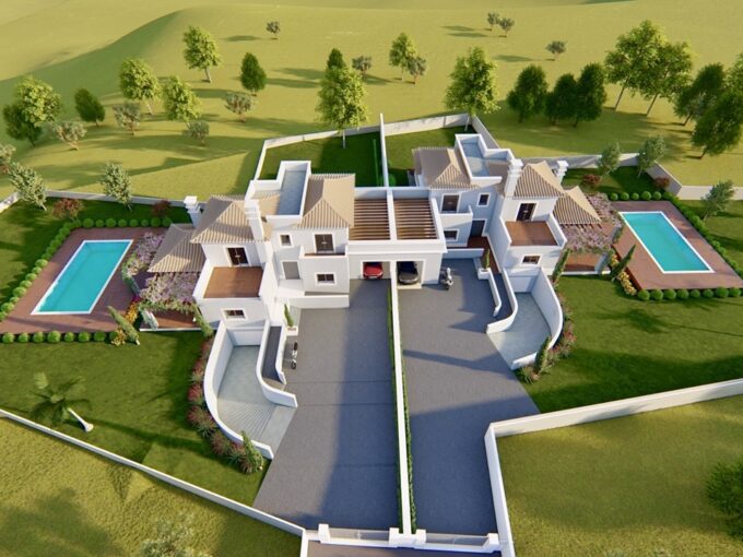 Land to build 2 villas in Sao Clemente, Loule, Algarve 1