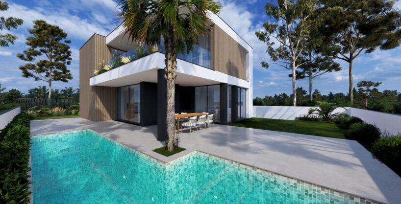 Land to build a modern villa for sale in Guia, Algarve 1