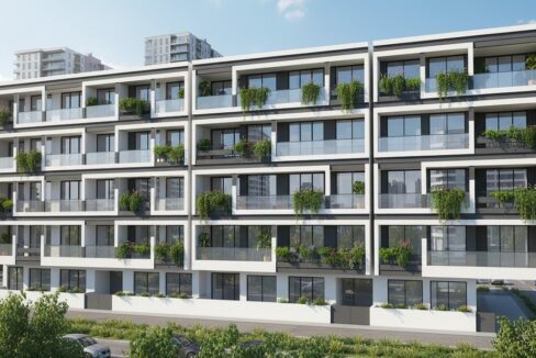 Urban land with project approved for 50 apartments in Olhao, Algarve 1