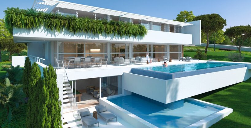 Sea view building land for sale in Almancil, Algarve 1