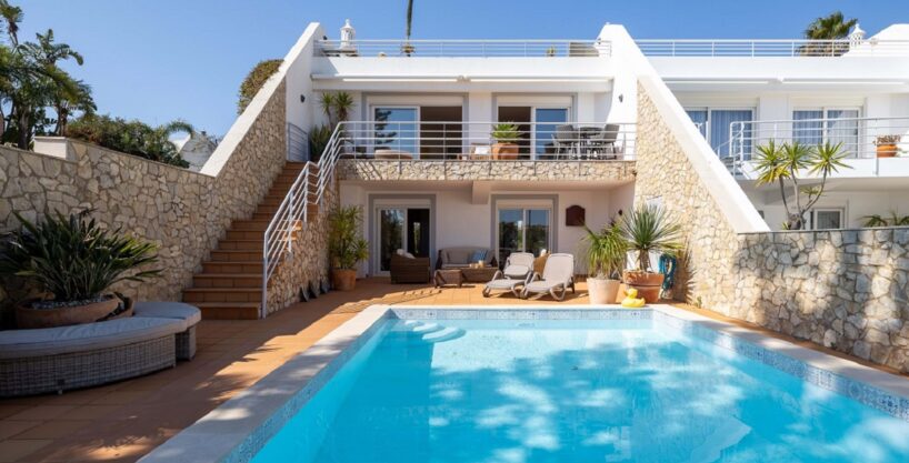 Sea view 4 bed townhouse in Praia da Luz, Algarve 1