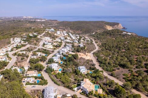 West Algarve sea view building plot in Quinta da Fortaleza 1