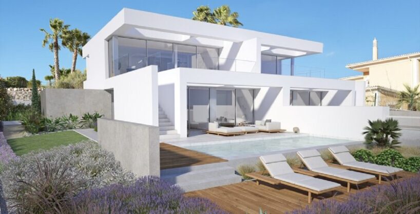 Modern new sea view villa for sale in Praia da Luz, Algarve 1